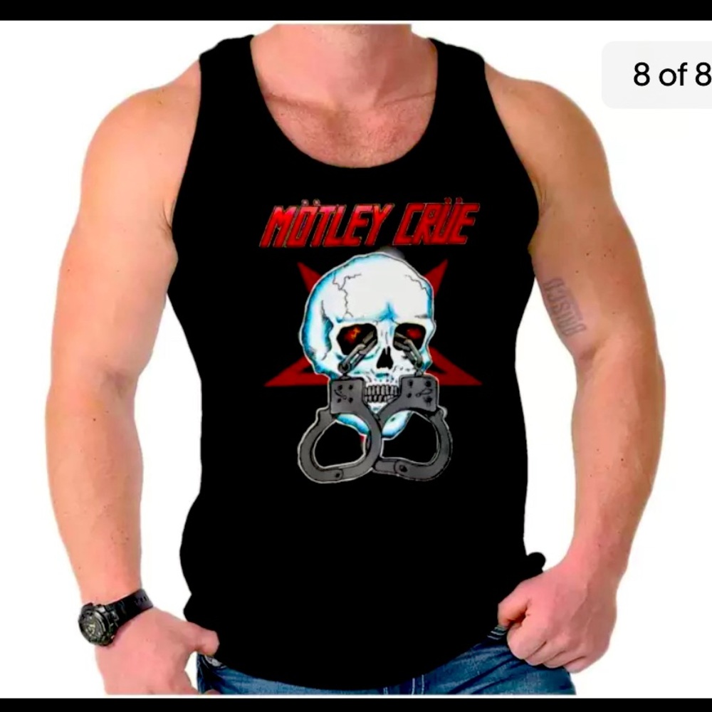 Xxl Motley Crue tank top! Wear it to the stadium tour! Nikki Sixx Tommy Lee